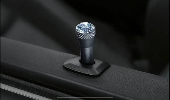 BMW Crystal Clarity Door Pins with Swarovski Crystal - Set of 2