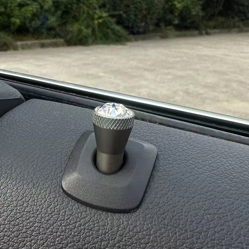 BMW Crystal Clarity Door Pins with Swarovski Crystal - Set of 2