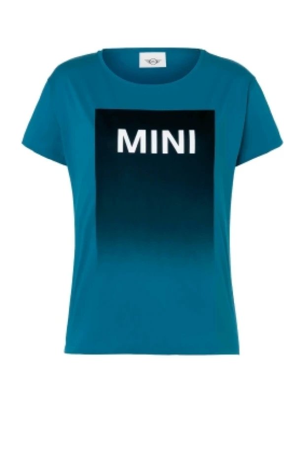Women's MINI T-Shirt Wordmark Gradient (Island/Black)