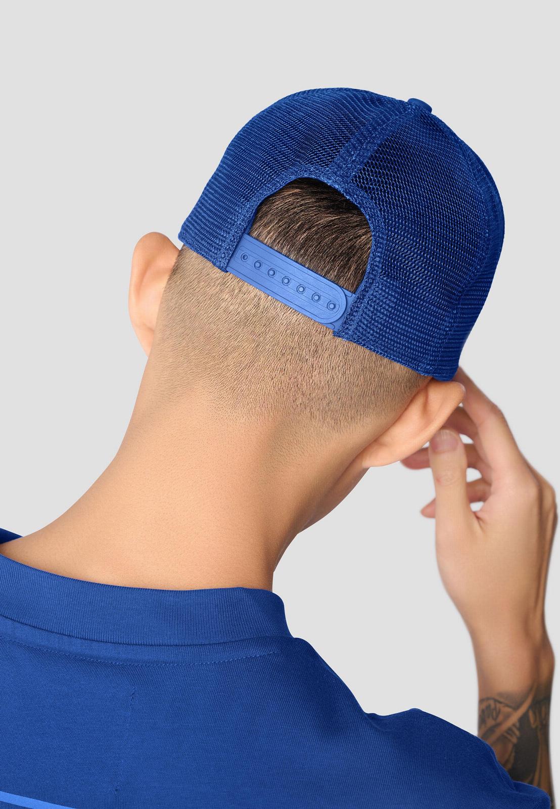 BMW M Reflective Trucker Cap in Blue