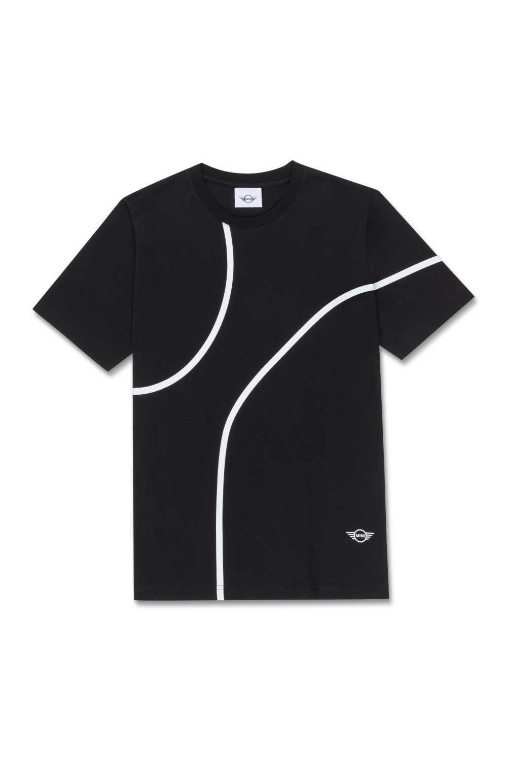 Genuine MINI Men's Outline Print T-Shirt in Black