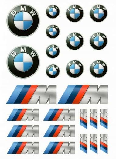 BMW & BMW M Sticker / Decal Set (Sticker Bogen)