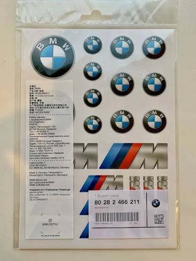 BMW & BMW M Sticker / Decal Set (Sticker Bogen)