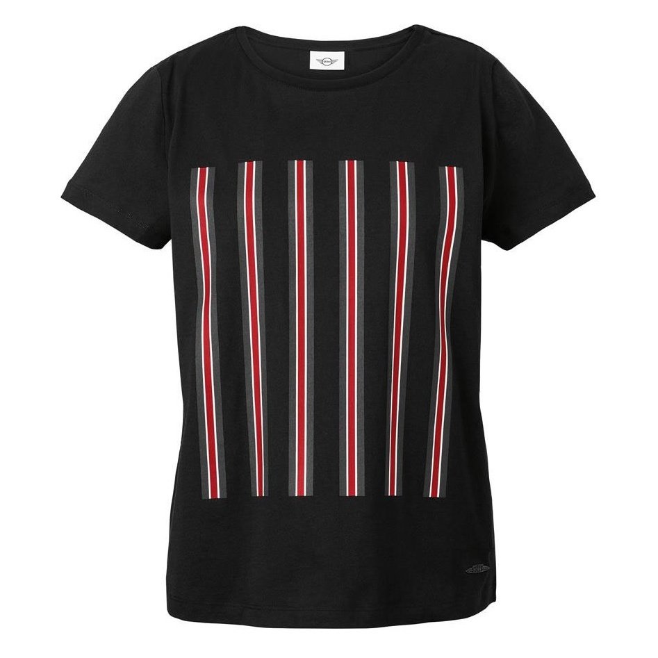 Women's MINI JCW Stripes T-Shirt (Black)
