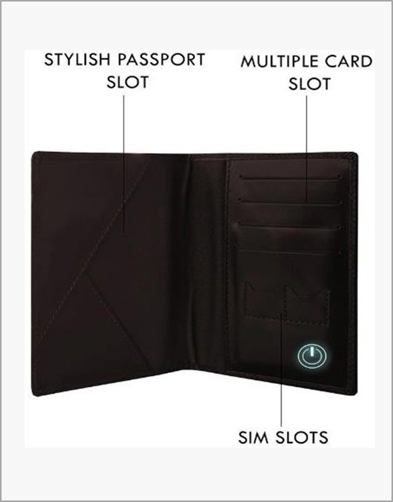 K-Smart Leather Passport Holder (Brown)